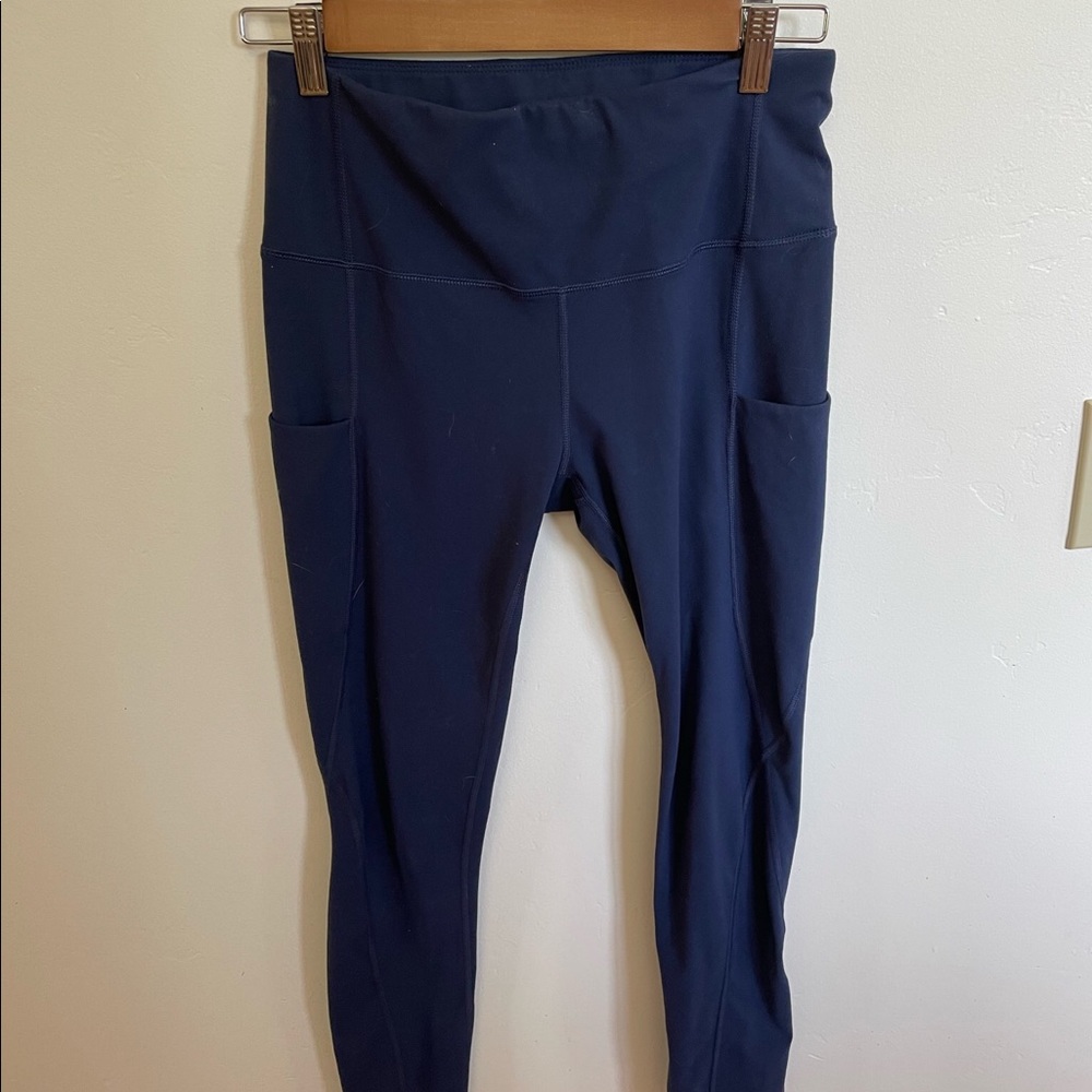 Blue leggings